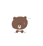 プラスシゲル×BROWN ＆ FRIENDS（個別スタンプ：36）