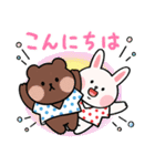 くろきち×BROWN ＆ FRIENDS（個別スタンプ：4）