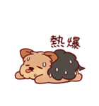 茶色の犬(夏)（個別スタンプ：19）