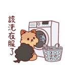 茶色の犬(夏)（個別スタンプ：39）