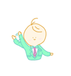 まるすけだよ。カラー！（個別スタンプ：4）