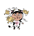牛おじさんの日常（牛大叔的日常）（個別スタンプ：13）