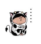 牛おじさんの日常（牛大叔的日常）（個別スタンプ：14）