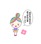 Rainbow hair miel-chan（個別スタンプ：6）