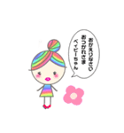 Rainbow hair miel-chan（個別スタンプ：7）