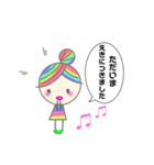 Rainbow hair miel-chan（個別スタンプ：10）