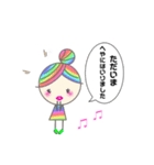 Rainbow hair miel-chan（個別スタンプ：11）