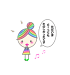 Rainbow hair miel-chan（個別スタンプ：12）