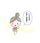 Rainbow hair miel-chan（個別スタンプ：14）