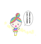 Rainbow hair miel-chan（個別スタンプ：15）