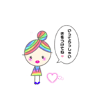 Rainbow hair miel-chan（個別スタンプ：20）