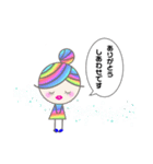 Rainbow hair miel-chan（個別スタンプ：21）