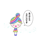 Rainbow hair miel-chan（個別スタンプ：22）