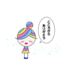 Rainbow hair miel-chan（個別スタンプ：23）