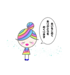 Rainbow hair miel-chan（個別スタンプ：24）