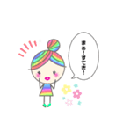 Rainbow hair miel-chan（個別スタンプ：30）