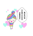 Rainbow hair miel-chan（個別スタンプ：35）