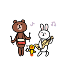 温泉らんどのBROWN ＆ FRIENDS（個別スタンプ：9）