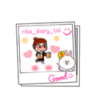 rika_diary_lol ＆ fun friends（個別スタンプ：1）