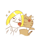 モフモフ x BROWN（個別スタンプ：3）