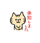 気軽に使える敬語で、まいにちねこさん（個別スタンプ：13）