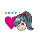 普通女の普通スタンプ（個別スタンプ：8）