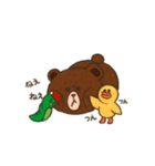ケケケのけい x BROWN ＆ FRIENDS（個別スタンプ：16）