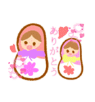 夢かわいい！気持ち伝えるマトリョーシカ！（個別スタンプ：8）