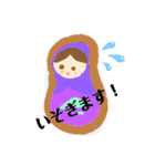 夢かわいい！気持ち伝えるマトリョーシカ！（個別スタンプ：25）