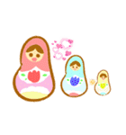 夢かわいい！気持ち伝えるマトリョーシカ！（個別スタンプ：32）