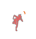 ん？べこじゃない？(赤べこ)（個別スタンプ：6）