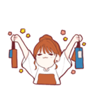 シアーとガール（個別スタンプ：8）
