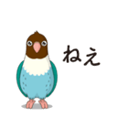 茶色い顔のボタンインコ（個別スタンプ：2）