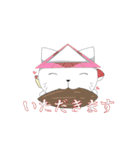 家猫ザムライ（個別スタンプ：3）