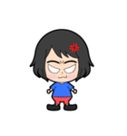 ショートの女子（個別スタンプ：9）