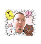 仲良し3人家族＆時々ミコトw（個別スタンプ：25）
