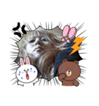 仲良し3人家族＆時々ミコトw（個別スタンプ：26）