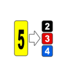 1から6までの数字当てゲームのスタンプです（個別スタンプ：29）