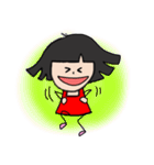 赤いスカート かわいい女の子（個別スタンプ：1）