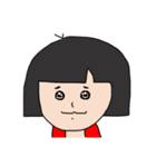 赤いスカート かわいい女の子（個別スタンプ：8）