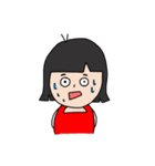 赤いスカート かわいい女の子（個別スタンプ：10）