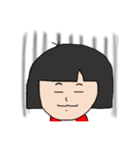 赤いスカート かわいい女の子（個別スタンプ：16）