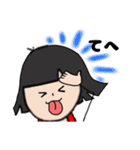赤いスカート かわいい女の子（個別スタンプ：35）
