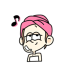 センター分けの女の子（個別スタンプ：5）