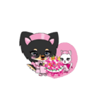 おしゃれチワワとなかよしこねこ（個別スタンプ：2）