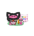 おしゃれチワワとなかよしこねこ（個別スタンプ：8）