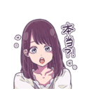福島美少女図鑑 いつもの5人（個別スタンプ：15）