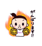 LOVE！チアダンス 黄色ポンポン（個別スタンプ：15）