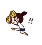 LOVE！チアダンス 黄色ポンポン（個別スタンプ：34）
