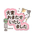 お茶目な三毛猫【大人な返信】カスタム（個別スタンプ：16）